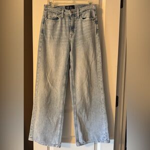 GAP Women's High Rise Wide-Leg Jeans Size 0/25R